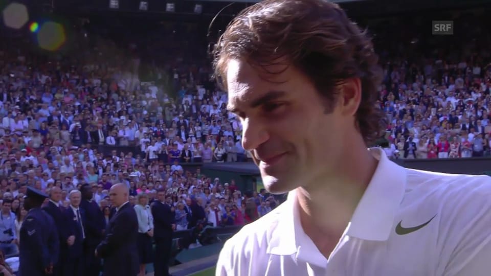 Tennis: Wimbledon, Interview mit Roger Federer