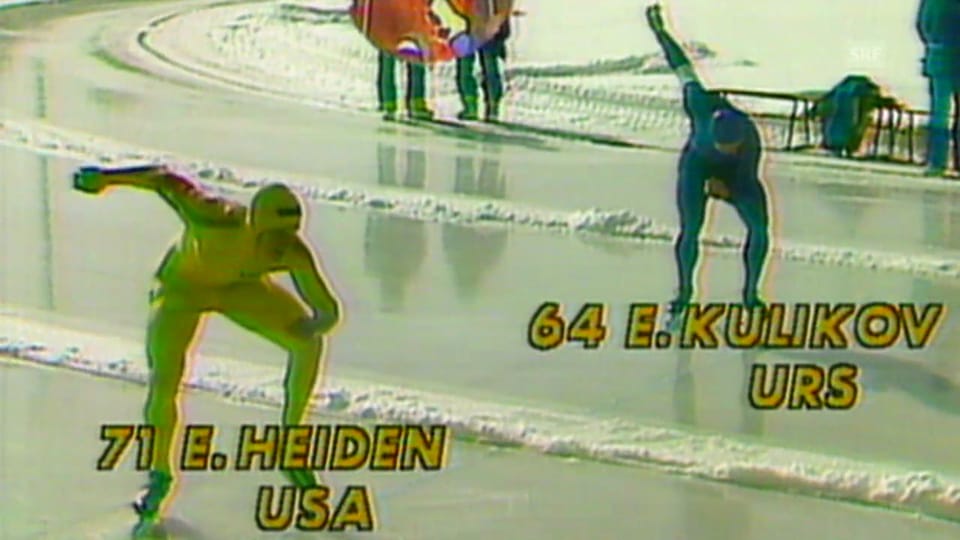 500 m: Eric Heidens Gold-Sprint (SRF-Archiv)
