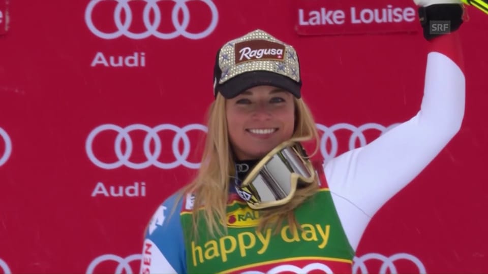 Lara Gut gewinnt zum 3. Mal den Super-G von Lake Louise
