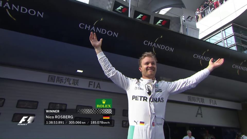 Rosberg macht in Schanghai den Hattrick perfekt