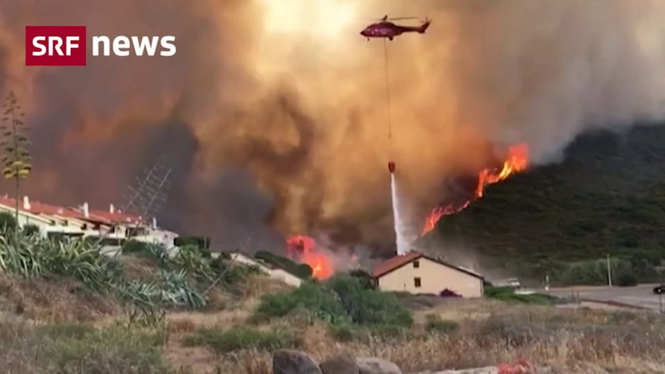 Waldbrände wüten auf Sardinien