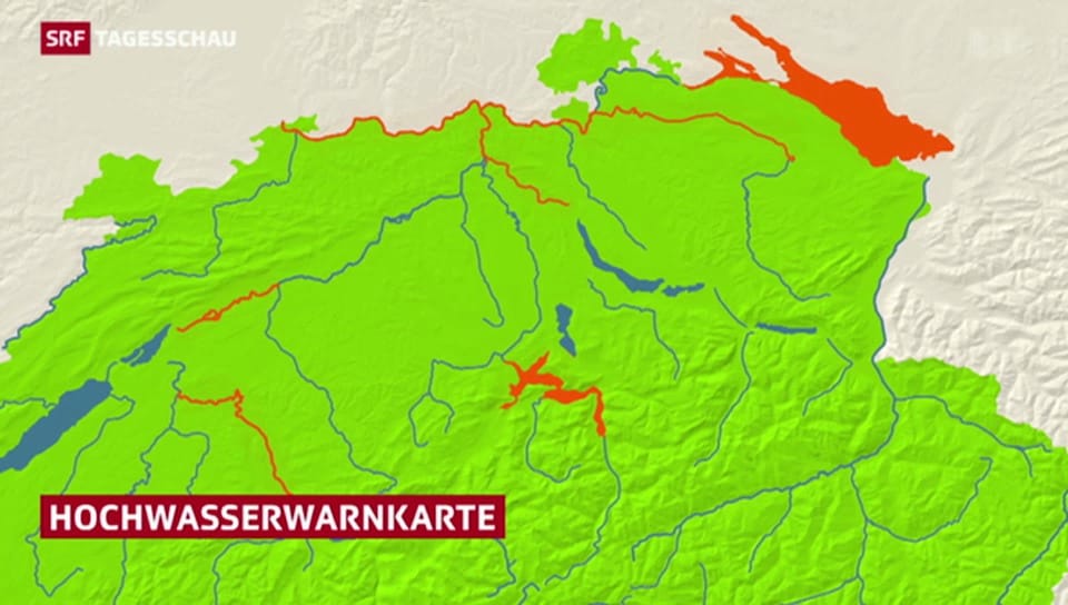 Hochwassersituation in der Schweiz