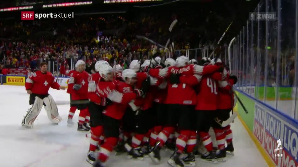 Die Schweiz schlägt Kanada im WM-Halbfinal