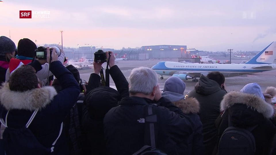 WEF Davos: Zürcher Flughafen bei Planespottern sehr beliebt