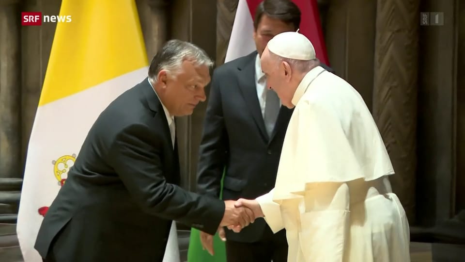 Papst Franziskus trifft ungarischen Regierungschef Orban