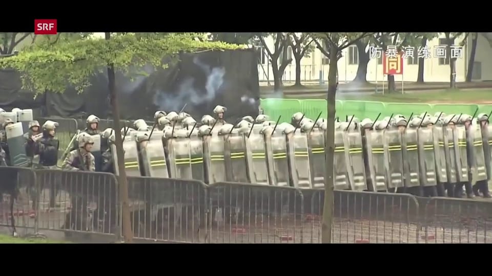 Ausschnitt aus dem Propaganda-Video der Volksbefreiungsarmee