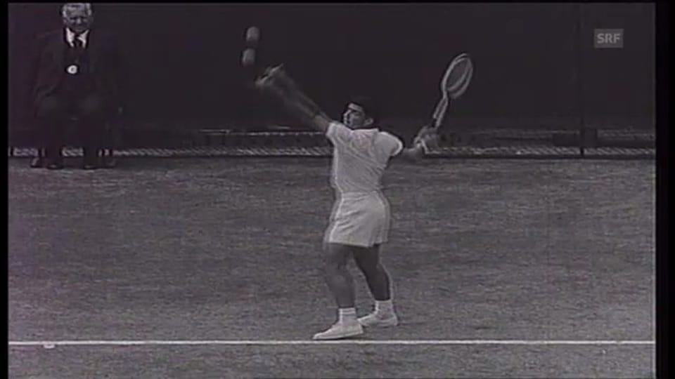 Jaroslav Drobny siegt 1954 in Wimbledon (englisch)