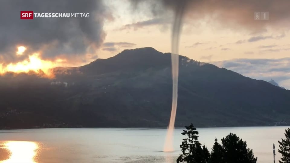 Spektakuläres Wetterphänomen auf Schweizer Seen