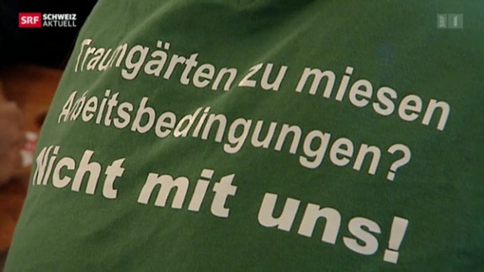 In Schaffhausen streiken Gärtner für höhere Mindestlöhne