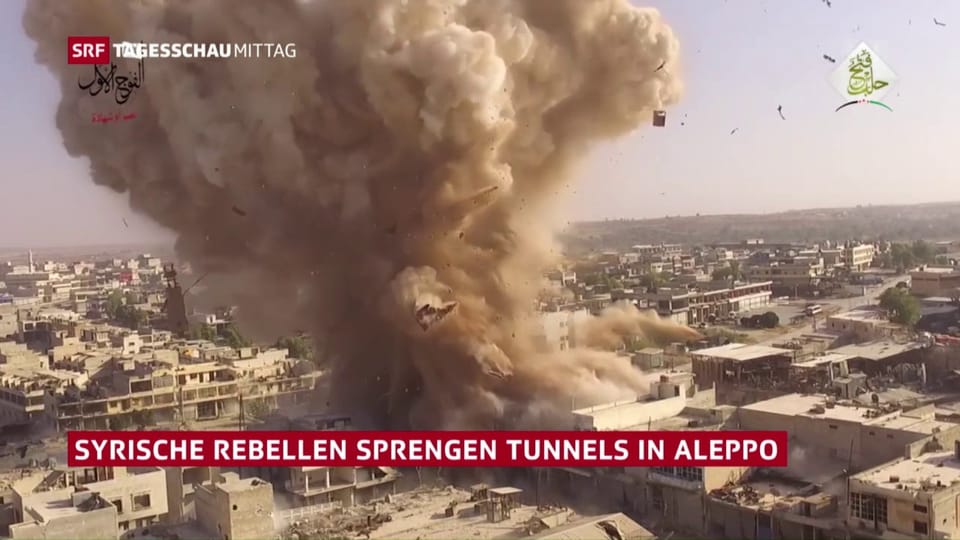 Rebellen sprengen Tunnels in Aleppo