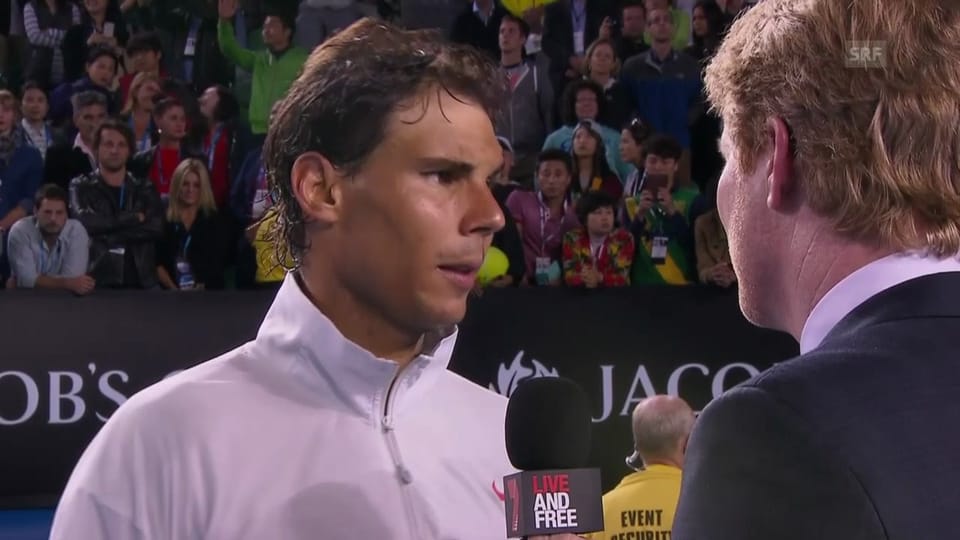 Nadal im Platzinterview («sportlive», 24.1.14) 