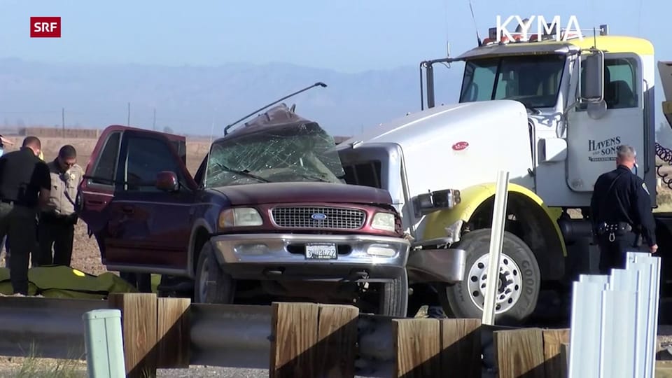 13 Tote bei Crash in Süd-Kalifornien