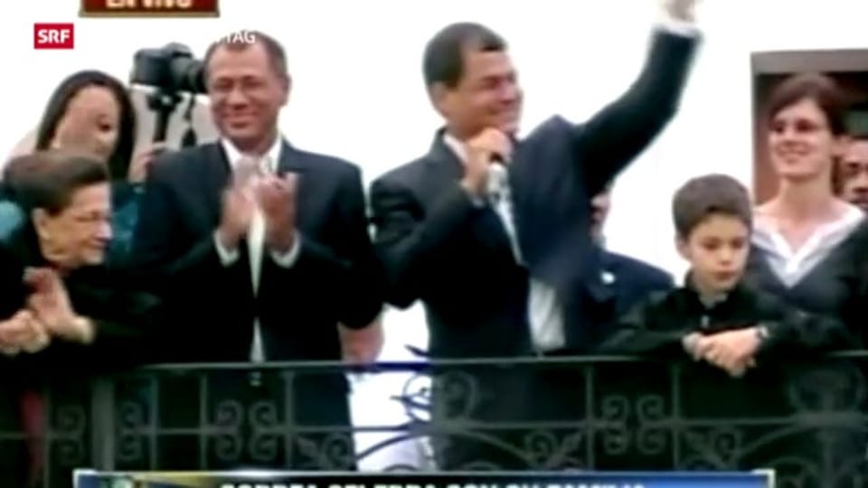Ecuadors Präsident Correa im Amt bestätigt