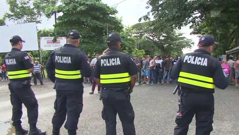 Polizei Nicaraguas macht Grenze dicht (unkomm.)
