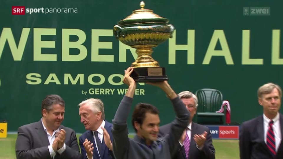Federer triumphiert in Halle