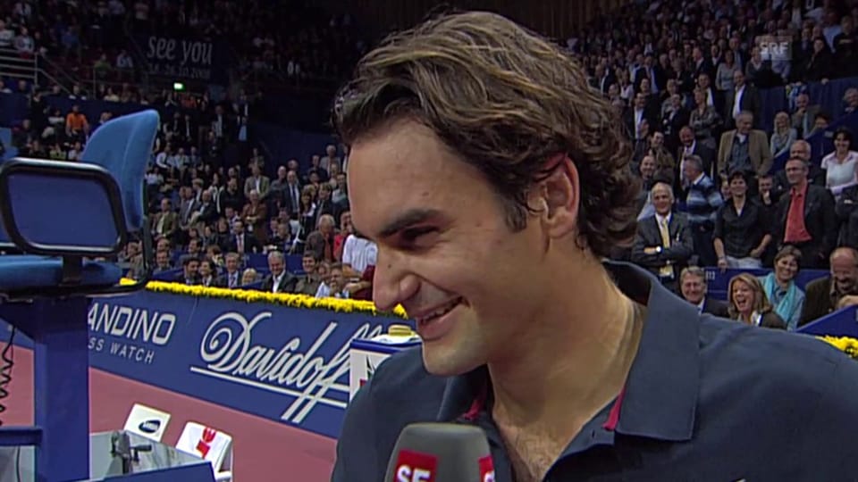 Tennis: Swiss Indoors, Lachanfall Federer 2007