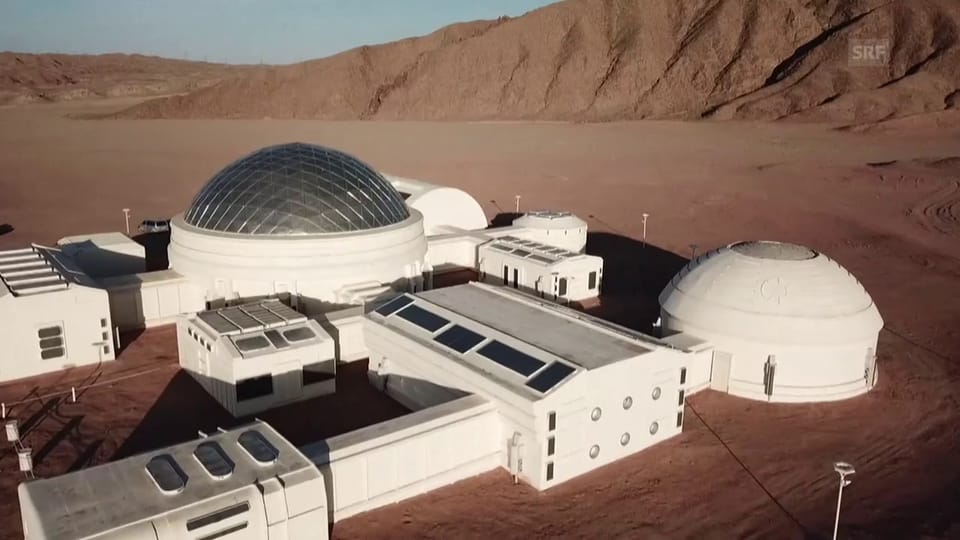 Mars-Simulationsbasis in der Wüste Gobi