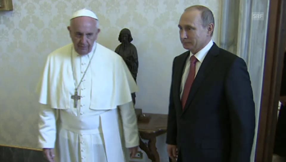 Putin bei Papst Franziskus (unkommentiert)