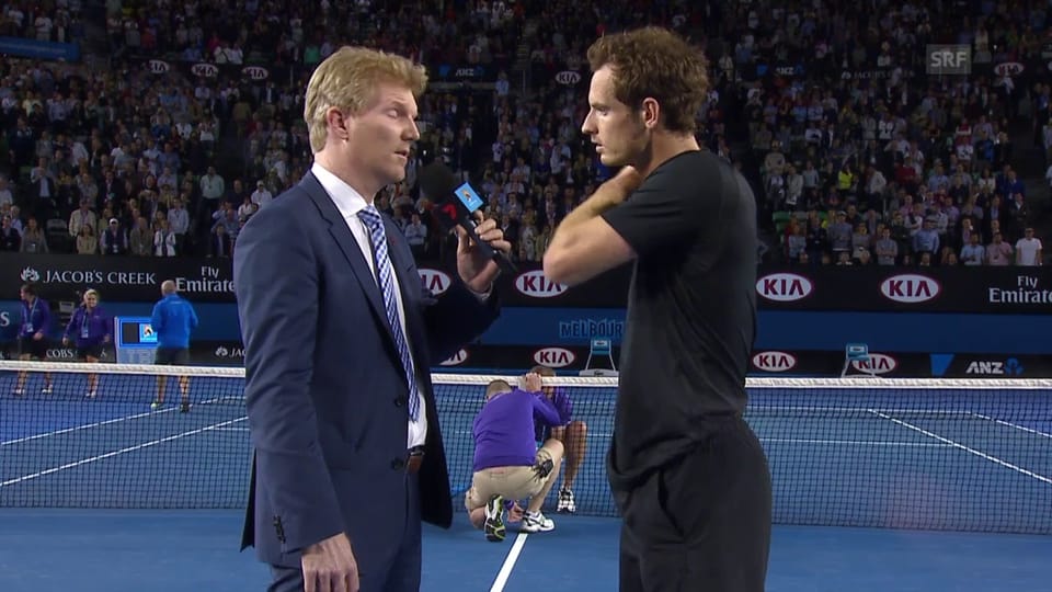 Andy Murray im Platzinterview