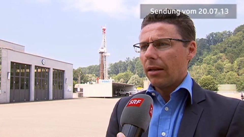 Marco Huwiler über den Gasaustritt am Bohrloch