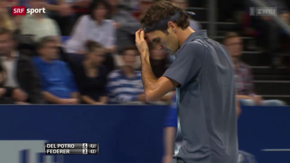 Federer verliert Swiss-Indoors-Final gegen Del Potro