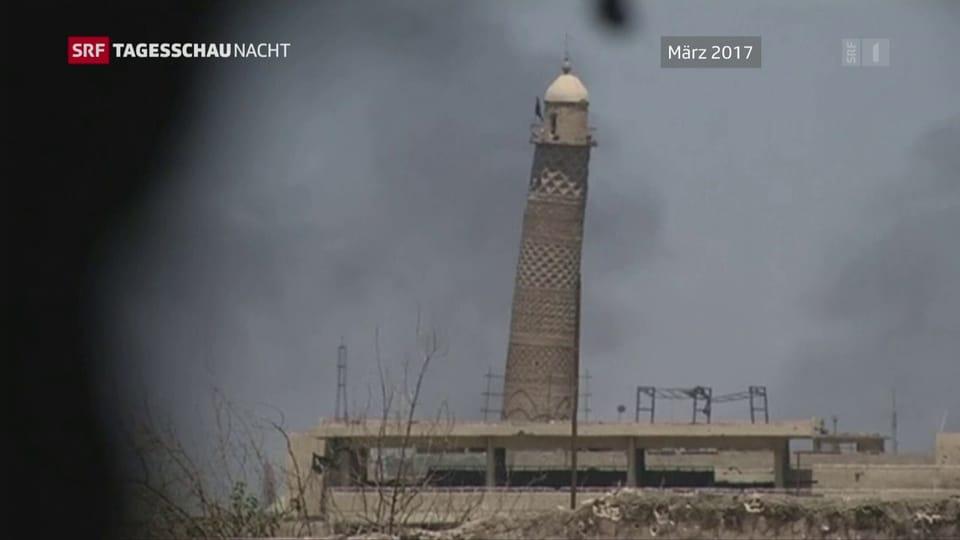 Grosse Moschee in Mossul gesprengt