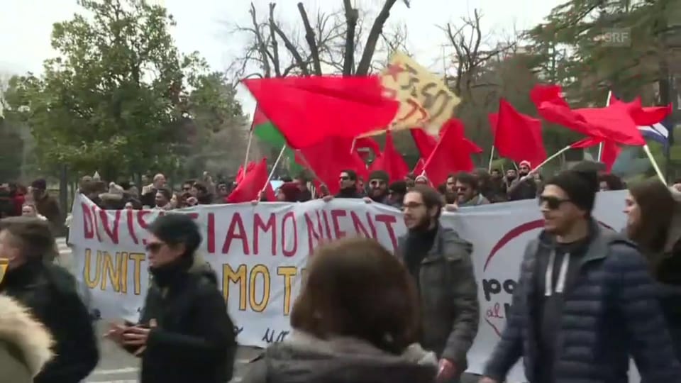 Marsch gegen Rassismus in Macerata