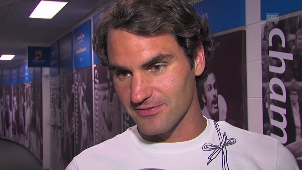Roger Federer zum Final von Stanislas Wawrinka