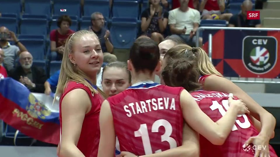 Schweizer Volleyballerinnen können Russland nur zu Beginn fordern