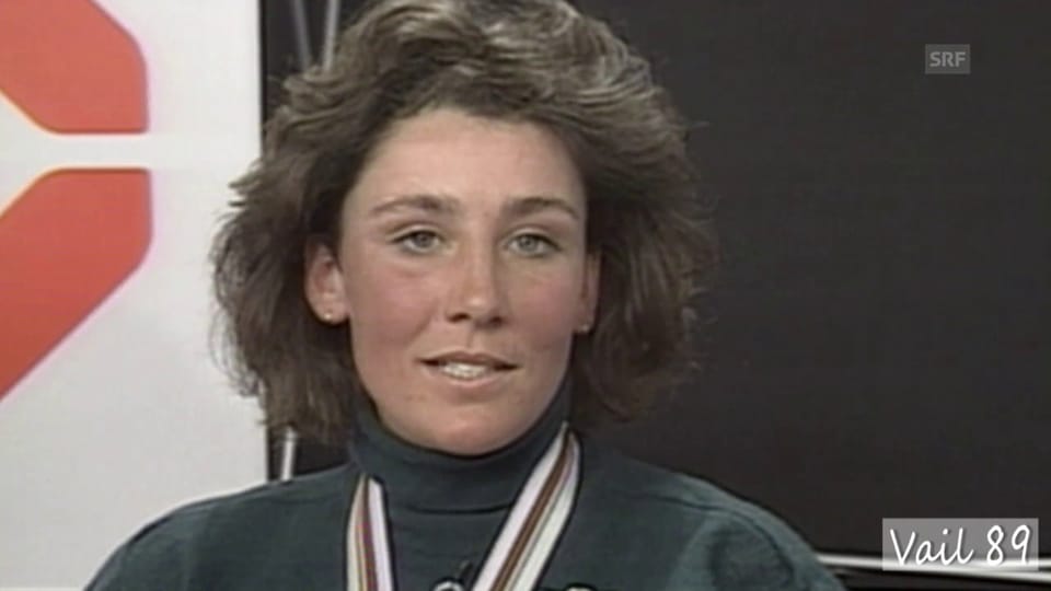 Maria Wallisers Traumlauf an der WM-Abfahrt 1989