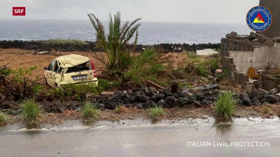 Grosse Schäden nach Sturm auf Pantelleria