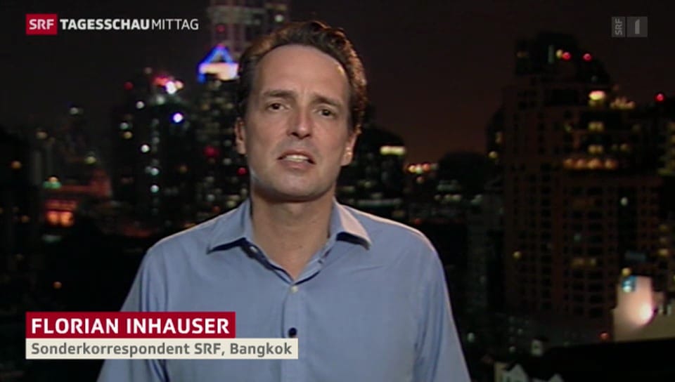 SRF-Sonderkorrespondent Florian Inhauser zur Lage in Bangkok