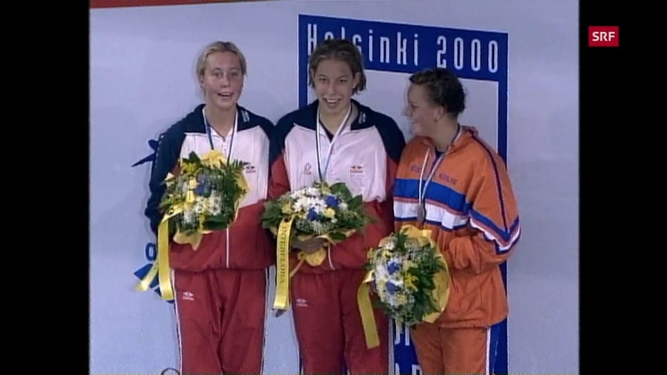 Die Sternstunde der Schweizer Schwimmerinnen an der EM 2000