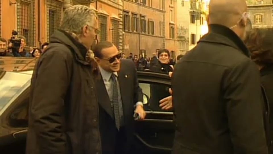 Kein herzlicher Empfang für Silvio Berlusconi in Rom