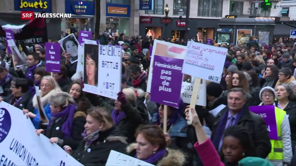 Proteste gegen Gewalt an Frauen