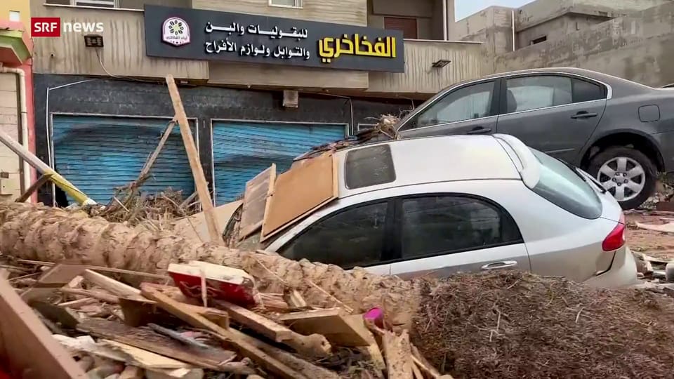 Archiv: Fluten hinterlassen Verwüstung in Libyen