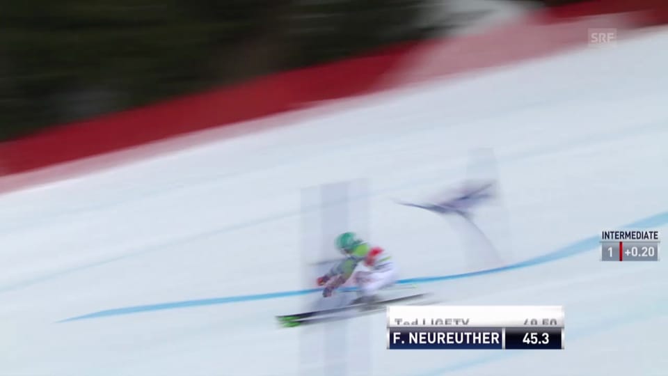 Die Fahrt von Felix Neureuther («sportlive», 15.03.2014)