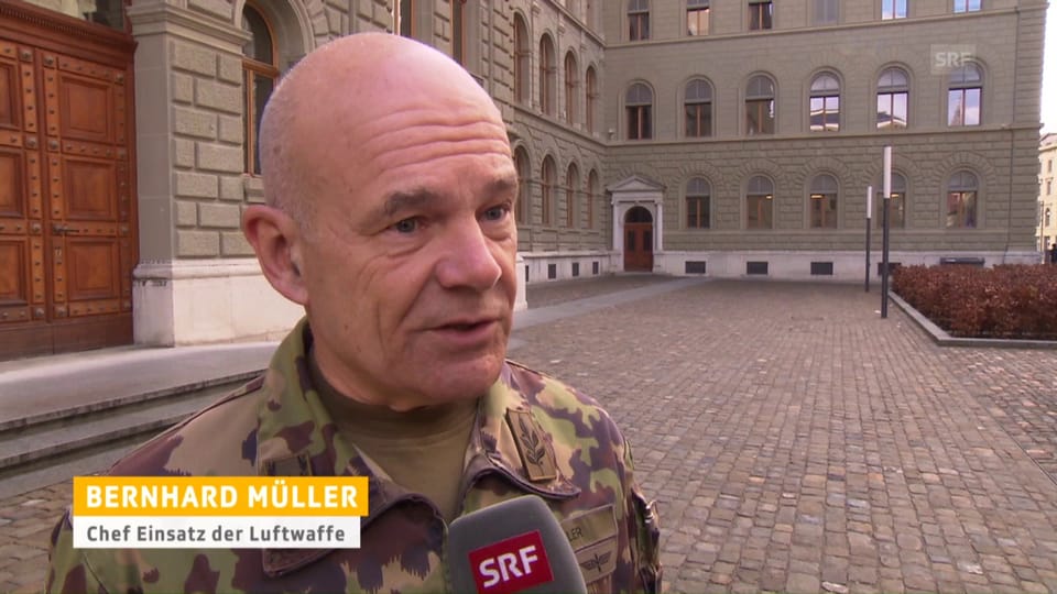 Bernhard Müller, Chef Einsatz Luftwaffe, nimmt Stellung