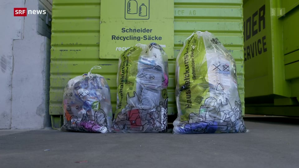 Schweiz hat beim Plastik-Recycling Aufholbedarf