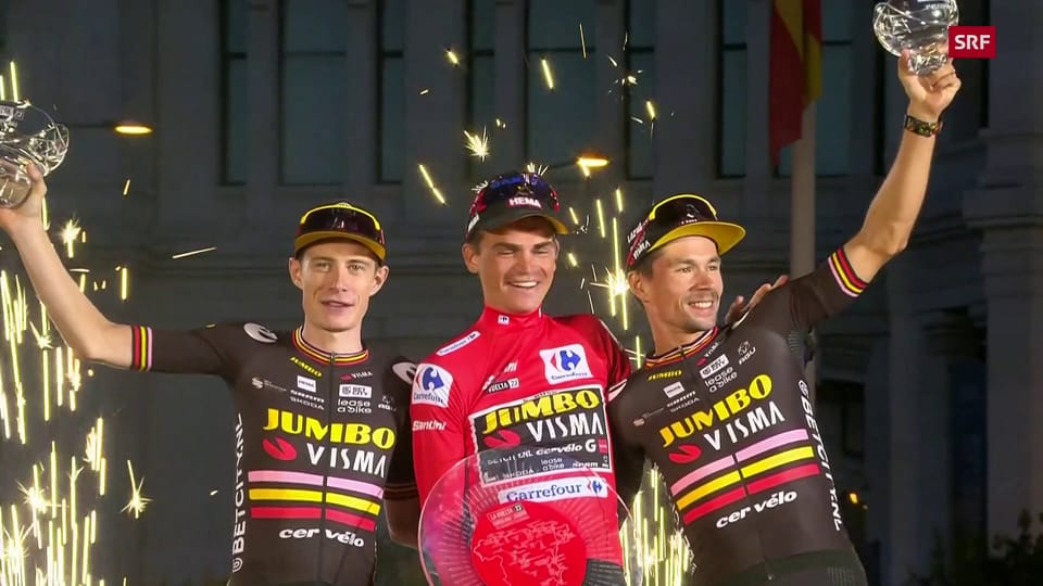 Archiv: Jumbo-Visma feiert Dreifachsieg bei der Vuelta