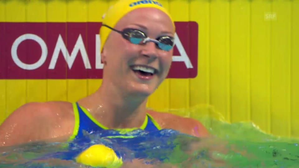 50 m Crawl: Sjöström schwimmt Weltrekord