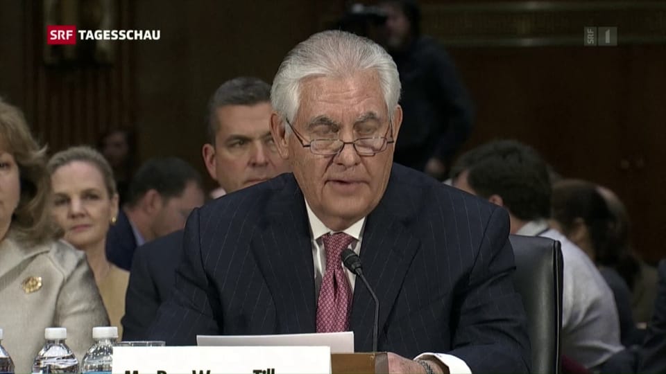 Nominierter US-Aussenminister Tillerson vor Ausschuss