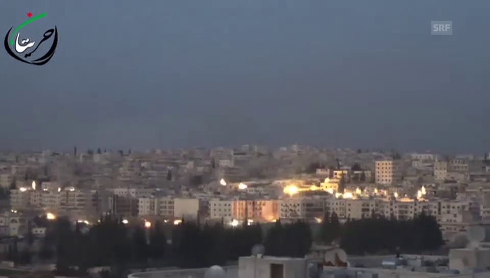 Abwurf von Streubomben über Aleppo (15.02.2016, unkomm.)
