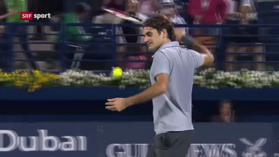 Federer schlägt Dawidenko im Dubai-Viertelfinal