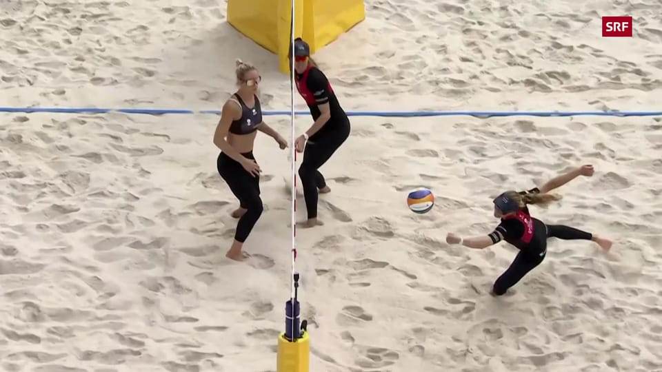 Beachvolleyballerinnen Hüberli/Brunner knapp geschlagen