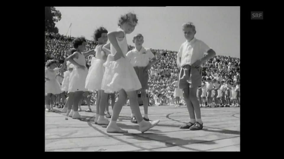 Das Kinderfest in den Jahren 1949, 1959 und 1971.