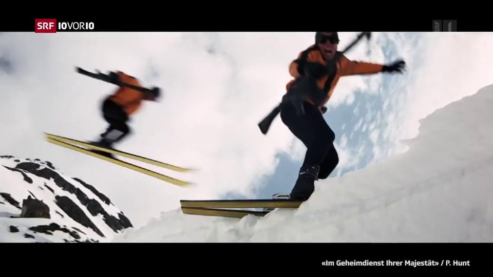Schweizer Skiprofis auf Bond-Verfolgungsjagd