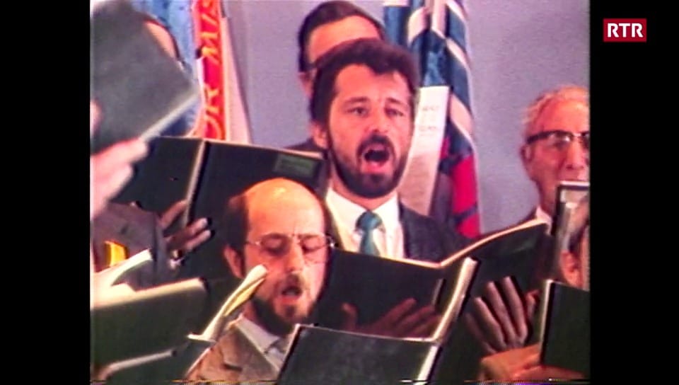 Festa da chant ceciliana a Rabius, il 1986
