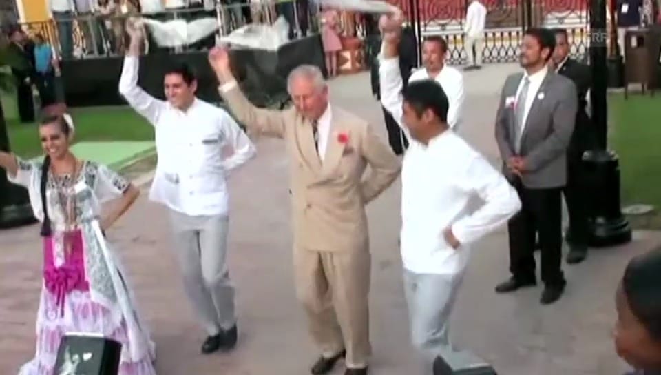 Prinz Charles in Mexiko: Er hat den Rhythmus im blauen Blut