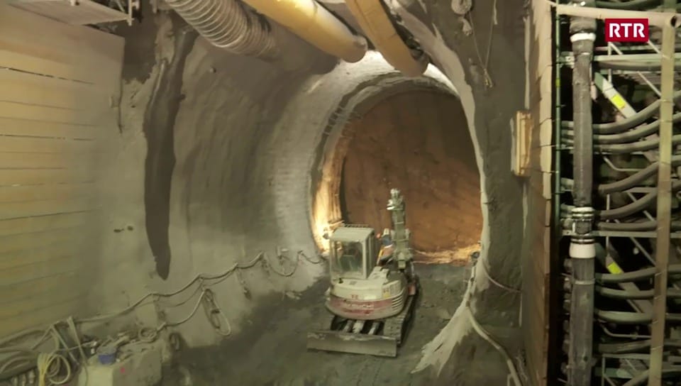 Difficultads geologicas 1 tunnel d'Alvra
